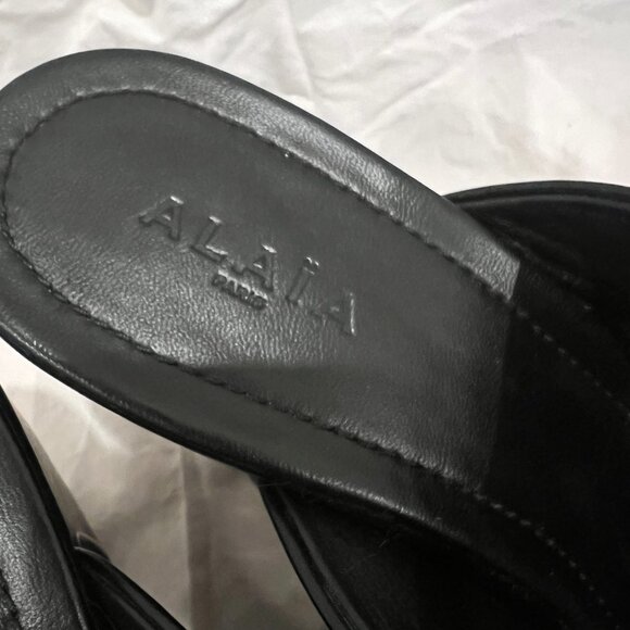 Alaia Le Sabot Black Studded Leather Clogs / Mules EU 40 US 10 - Picture 8 of 14